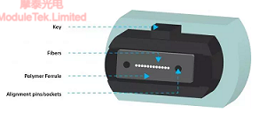 Typical features of MPO connector schematic diagram