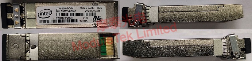  INTEL E25GSFP28SR光模塊實物圖