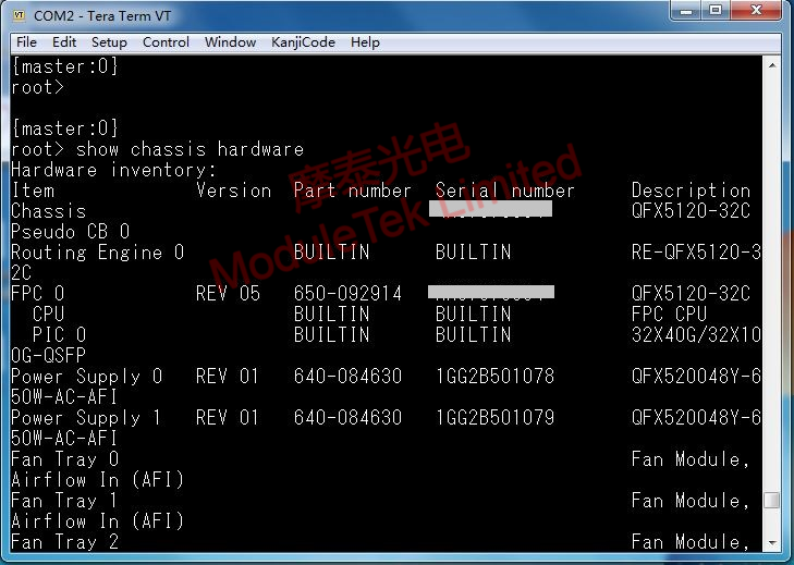 Tera Term界面展示